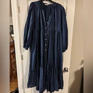BOUTIQUE | western style long maxi dress- Can be worn as duster- size Large